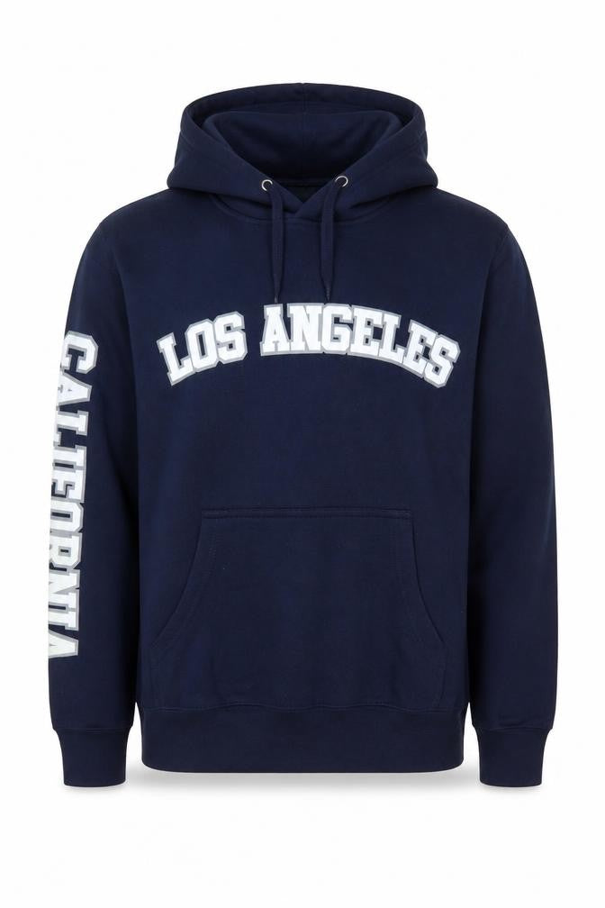 Social Culture Men's Blue Pullover Hoodie M Los Angeles Design