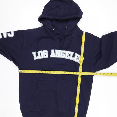 Social Culture Men's Blue Pullover Hoodie M Los Angeles Design
