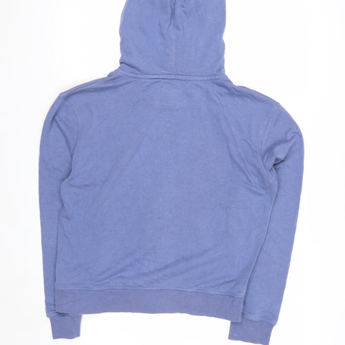 Champion Women's Blue Full Zip Hoodie Size M Cotton Blend