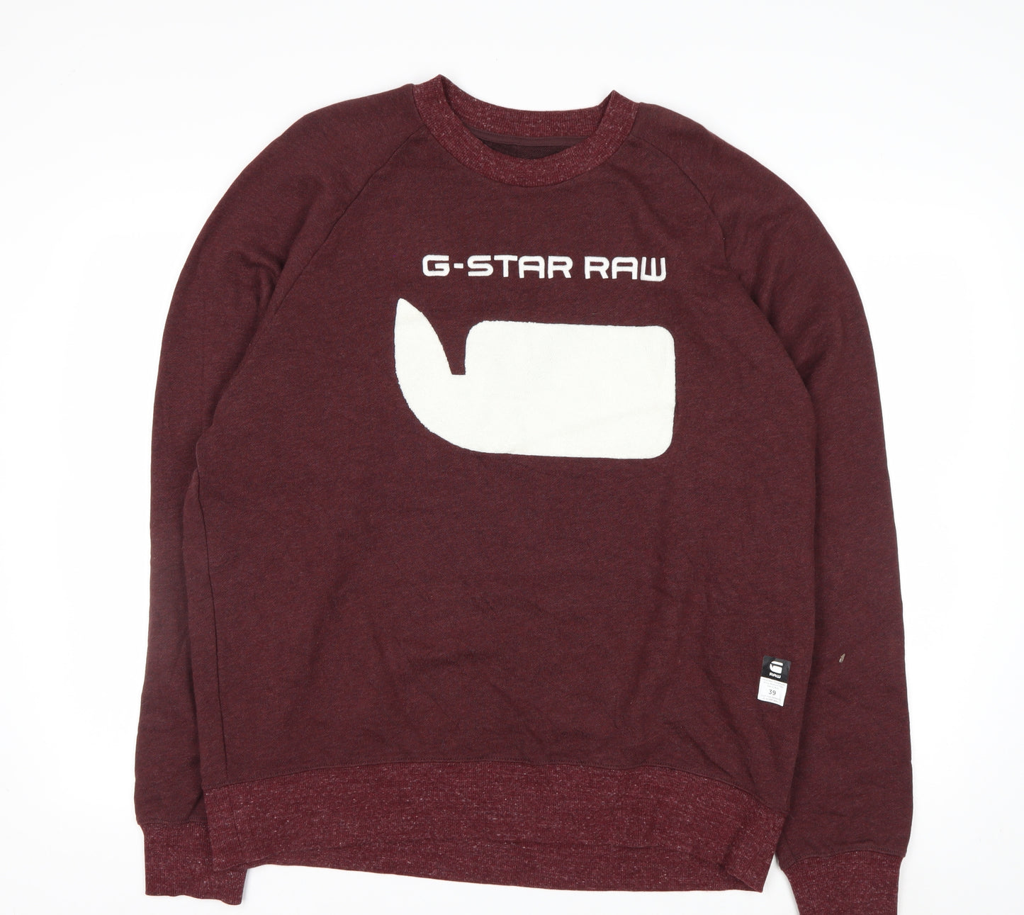 G-Star Raw Men's Red XL Crew Neck Pullover Sweatshirt