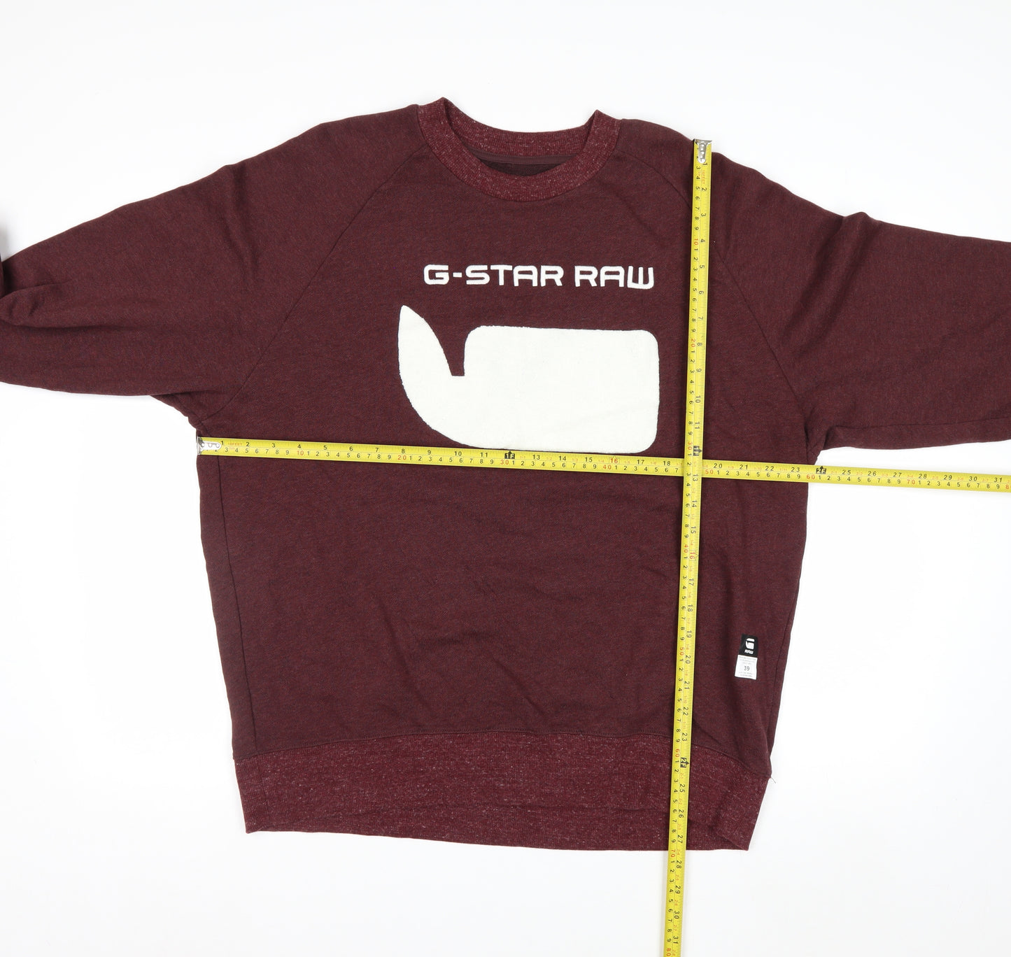 G-Star Raw Men's Red XL Crew Neck Pullover Sweatshirt