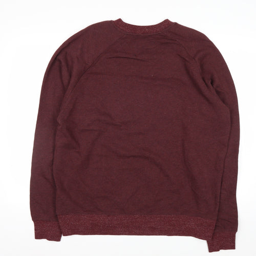 G-Star Raw Men's Red XL Crew Neck Pullover Sweatshirt