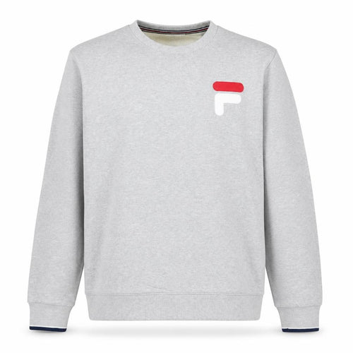 Fila Men's Grey Crew Neck Sweatshirt L Regular Fit Sports Style