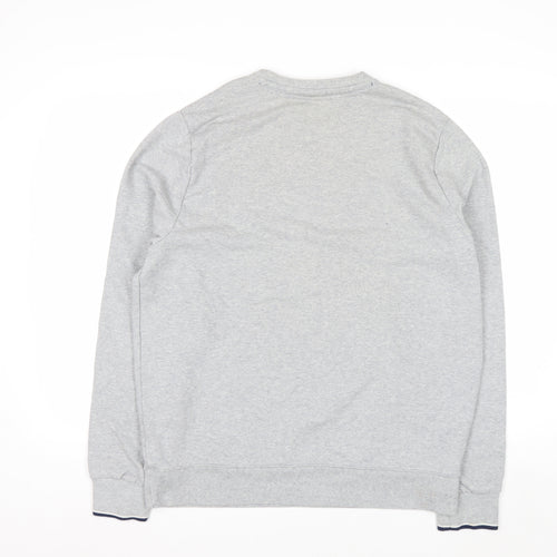 Fila Men's Grey Crew Neck Sweatshirt L Regular Fit Sports Style