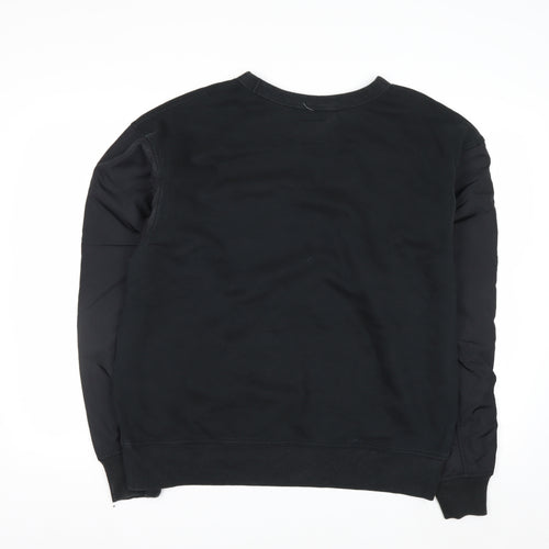 Champion Men's Black L Pullover Crew Neck Sweatshirt with Logo