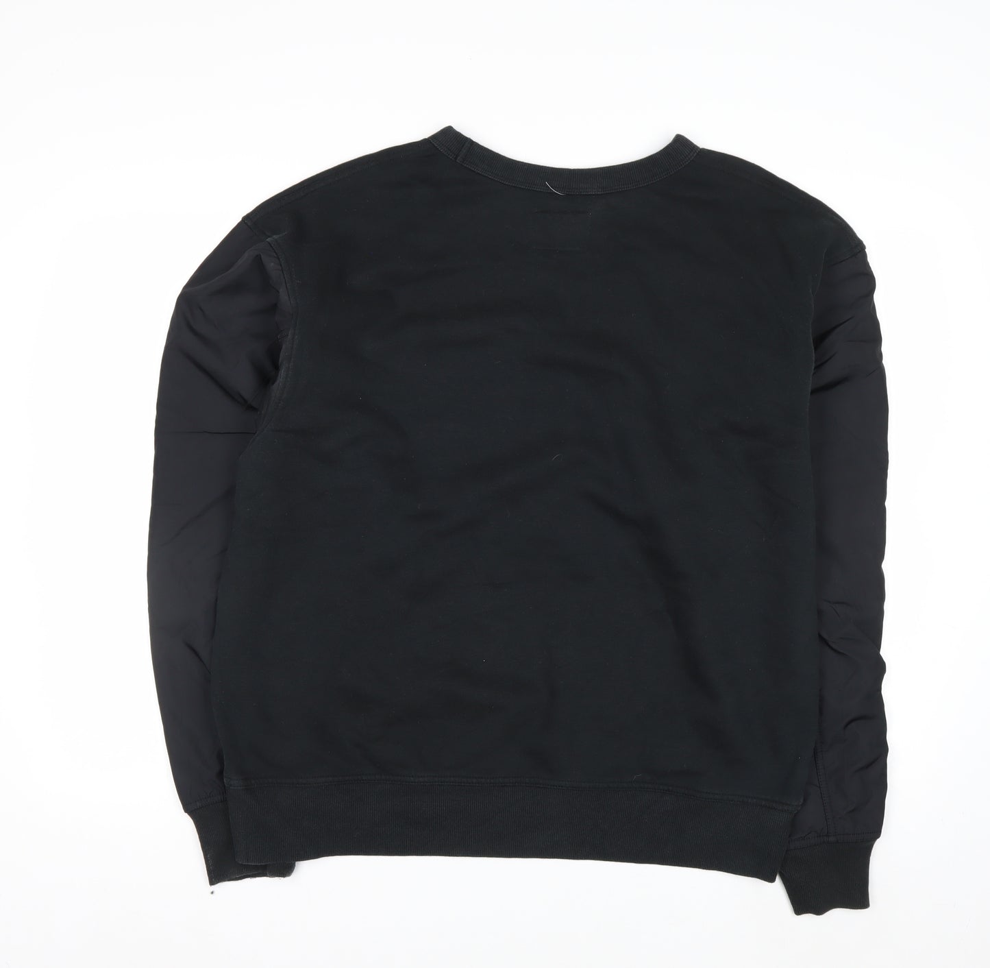 Champion Men's Black L Pullover Crew Neck Sweatshirt with Logo