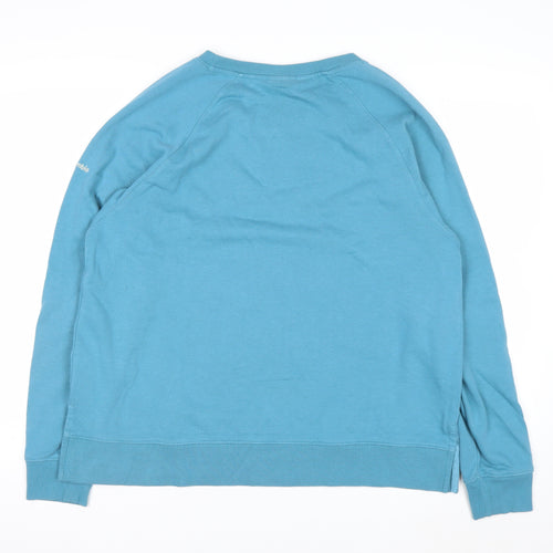 Columbia Men Blue XL Pullover Sweatshirt Crew Neck Logo Outdoor