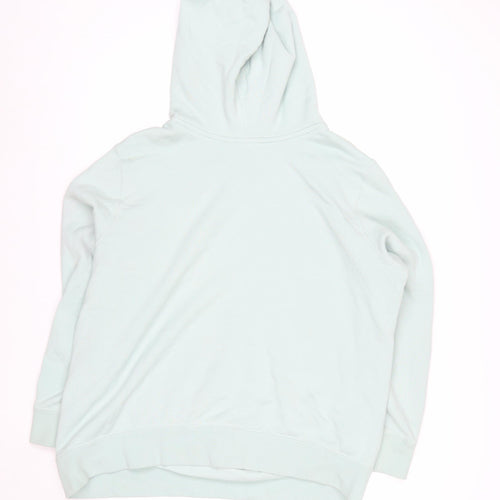 Adidas Womens Mint Green Pullover Hoodie XL UK 22 Casual Logo Sweatshirt