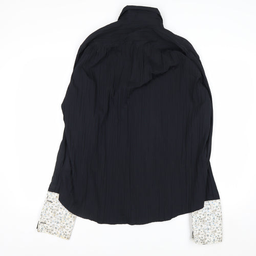Primo Collection Ciro Citterio Women's Black Long Sleeve Button-Up Shirt Size S