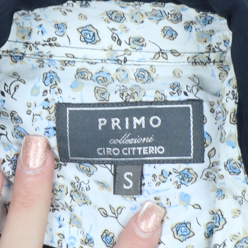 Primo Collection Ciro Citterio Women's Black Long Sleeve Button-Up Shirt Size S