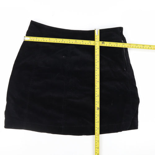 George Women’s Black Velvet Mini Pencil Skirt Size 10