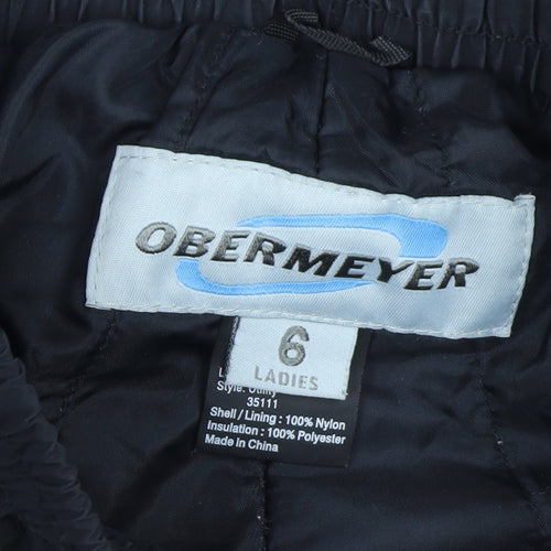 Obermeyer Women's Black Size 6 Insulated Snow Pants