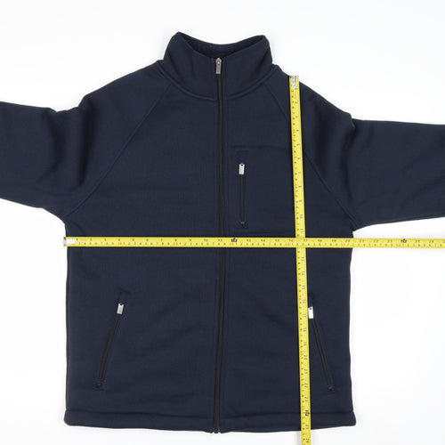 Marks and Spencer Men's Blue Fleece Full Zip Jacket S Regular Fit