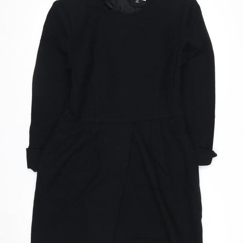 Kasper Women Black Size 12 Sheath Knee Length Dress