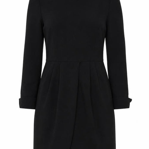 Kasper Women Black Size 12 Sheath Knee Length Dress