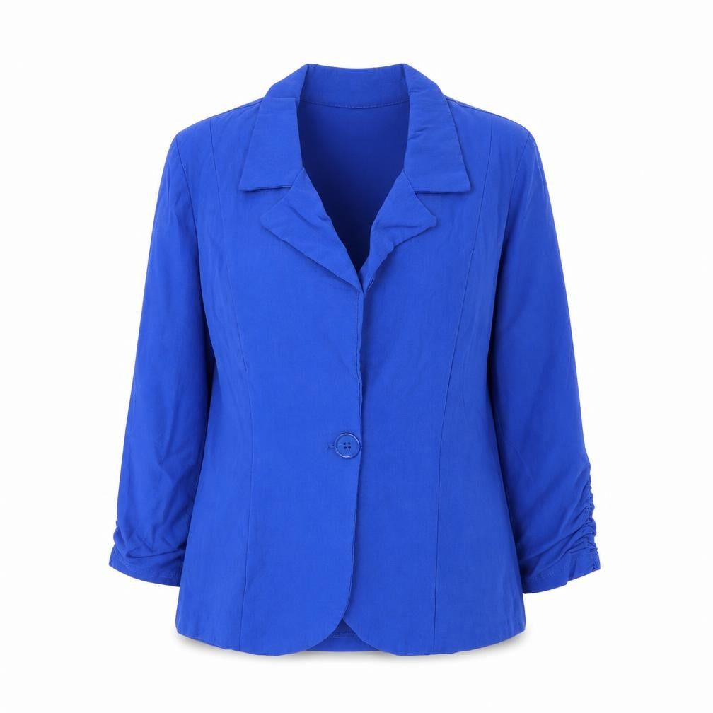 Front view of Atmosphere Women's Blue Single-Breasted Blazer L
