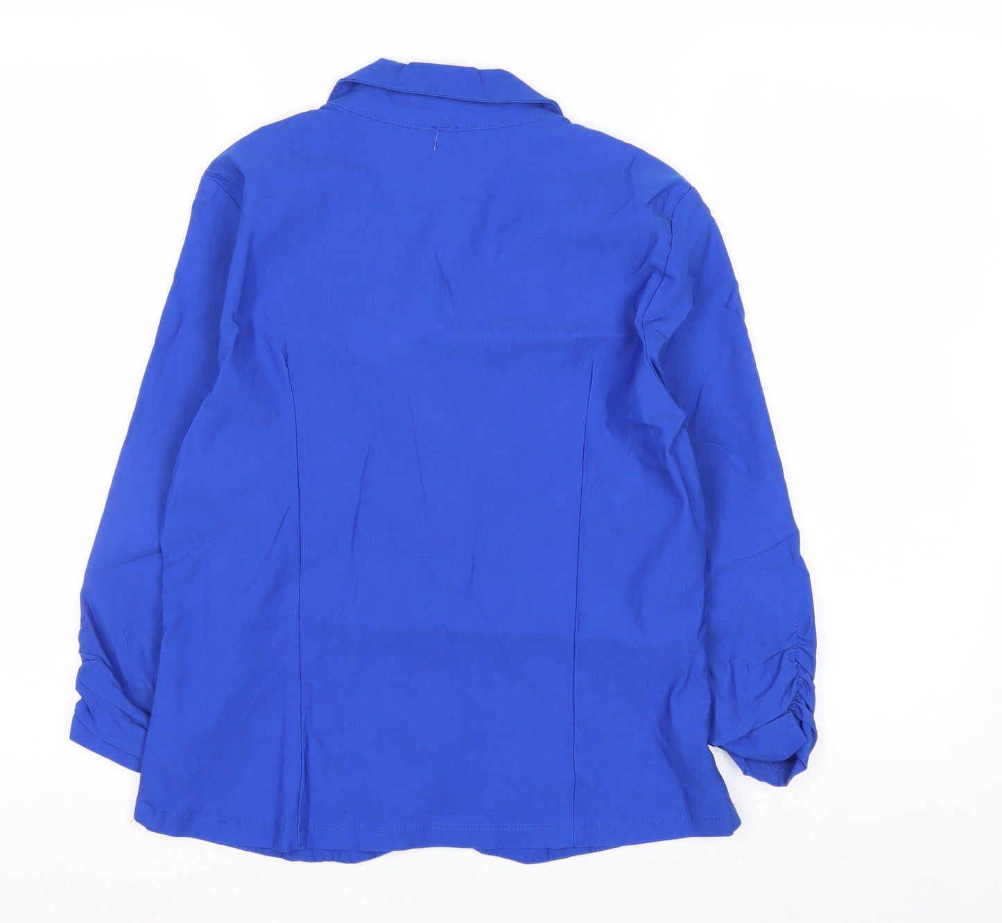 French Atmosphere Women's Blue Single-Breasted Blazer L