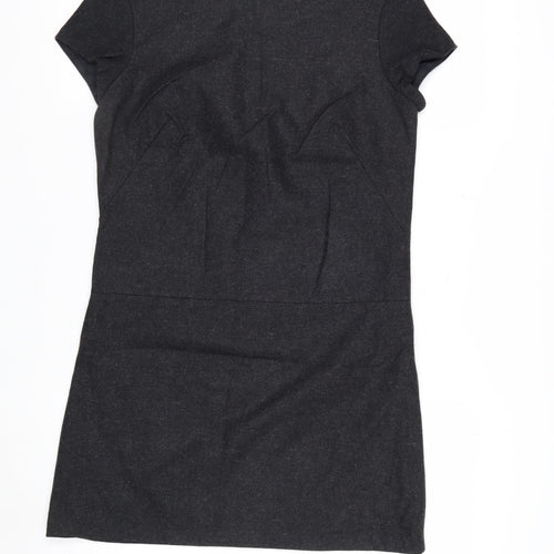 Gap Women's Black Wool Blend Short Sleeve Sheath Dress Size 6