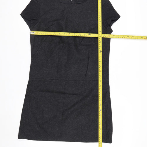 Gap Women's Black Wool Blend Short Sleeve Sheath Dress Size 6
