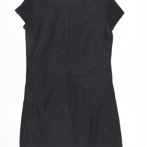 Gap Women's Black Wool Blend Short Sleeve Sheath Dress Size 6