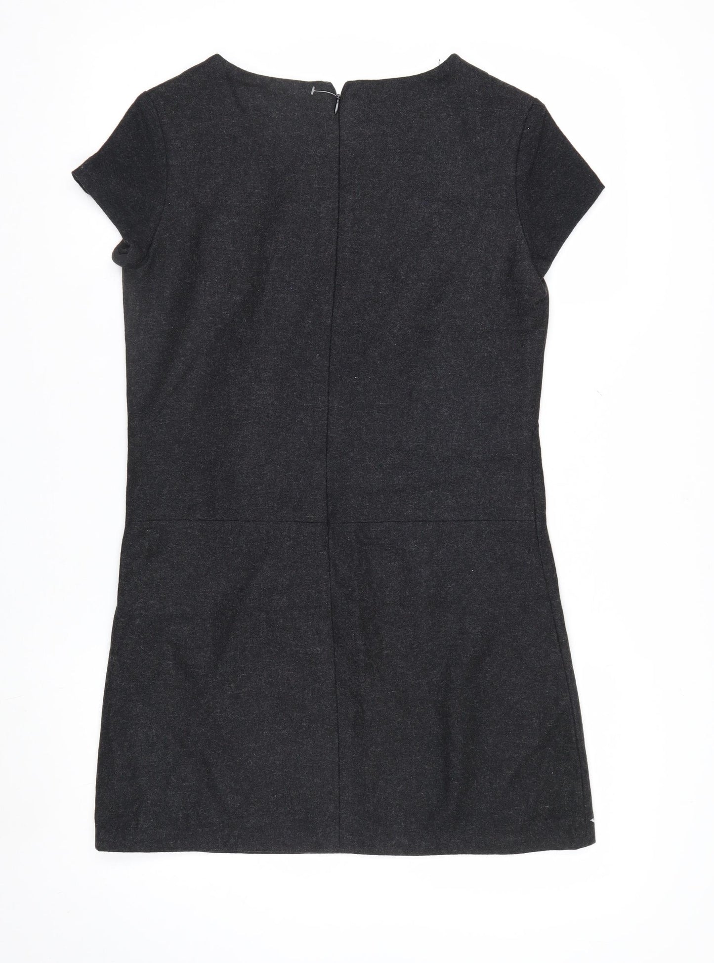 Gap Women's Black Wool Blend Short Sleeve Sheath Dress Size 6