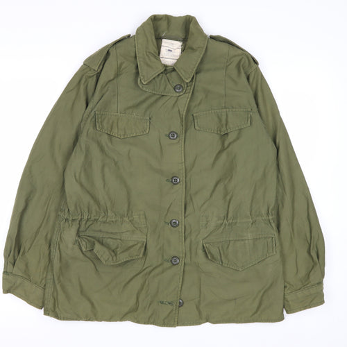 WYNN Industries Women’s Green Military Field Jacket Size 12 Regular Cotton Nylon