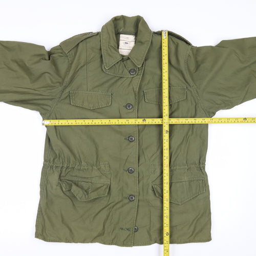 WYNN Industries Women’s Green Military Field Jacket Size 12 Regular Cotton Nylon