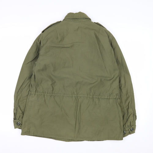 WYNN Industries Women’s Green Military Field Jacket Size 12 Regular Cotton Nylon