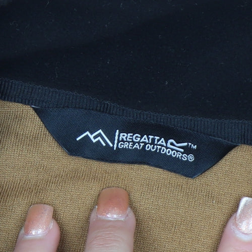 Regatta Brown 1/4 Zip Fleece Sweatshirt Men's M Outdoor Pullover