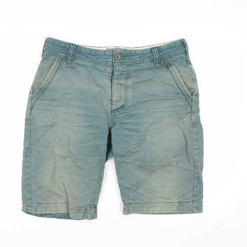 FatFace Men’s Green Chino Shorts Size 34 Casual Cotton