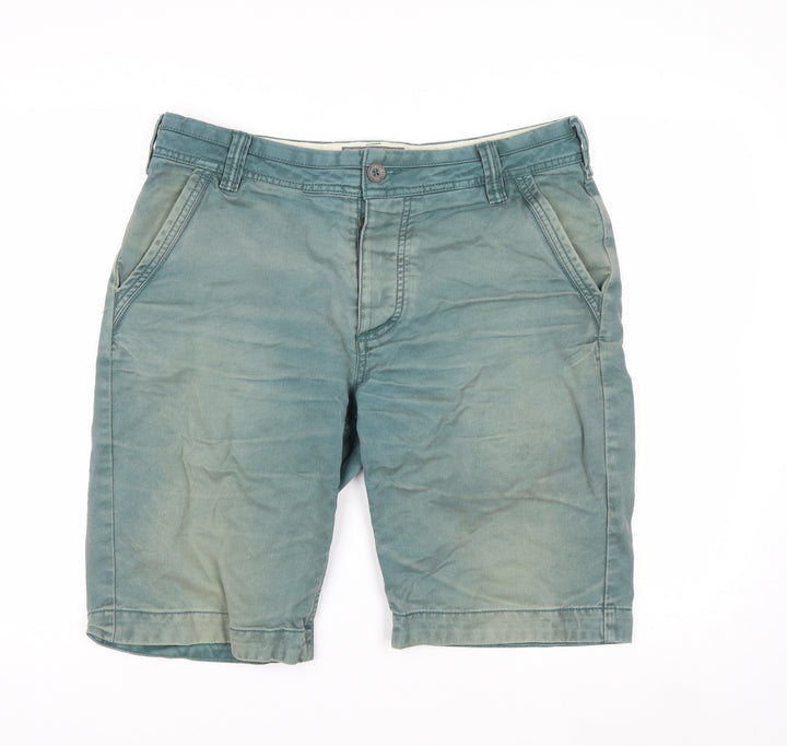 FatFace Men’s Green Chino Shorts Size 34 Casual Cotton