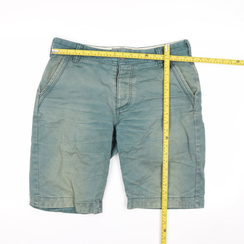 FatFace Men’s Green Chino Shorts Size 34 Casual Cotton