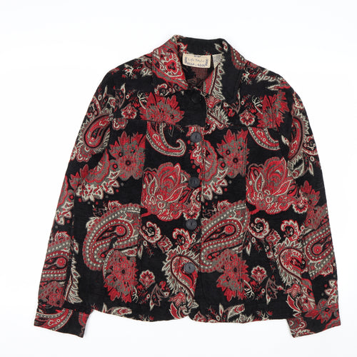 Life Style Women's Multicoloured Paisley Jacket L Bohemian Retro Style