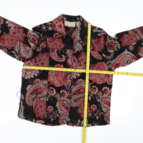 Life Style Women's Multicoloured Paisley Jacket L Bohemian Retro Style
