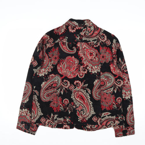 Life Style Women's Multicoloured Paisley Jacket L Bohemian Retro Style