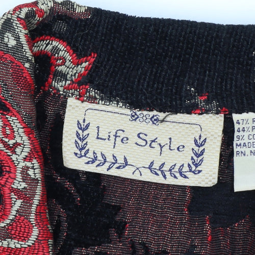 Life Style Women's Multicoloured Paisley Jacket L Bohemian Retro Style