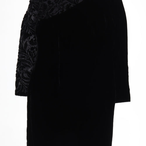 Liz Claiborne Women’s Black Velvet Sheath Dress Size 8