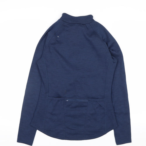 Crane Womens Blue Size 10 1/2 Zip Long Sleeve Pullover Sweatshirt