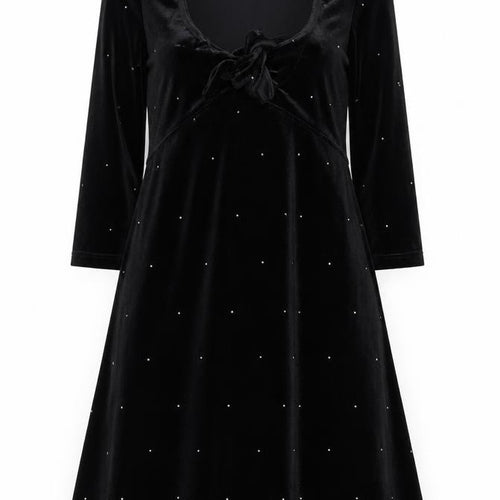 Sheri Martin Women’s Black Velvet A-Line Party Dress Size 8