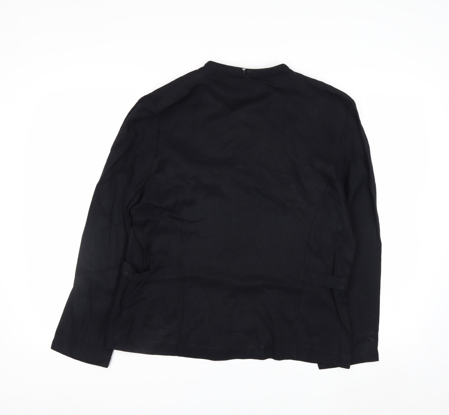 Perceptions by Irene B. Women's Black Blazer Size 12 Buttoned Waist Detail