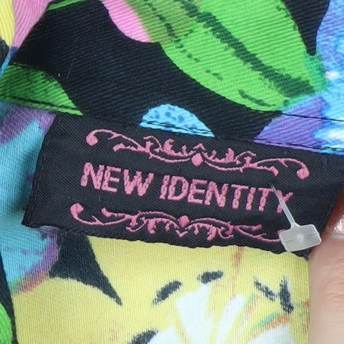 New Identity Women's Multicoloured Floral Cotton Jacket Size S