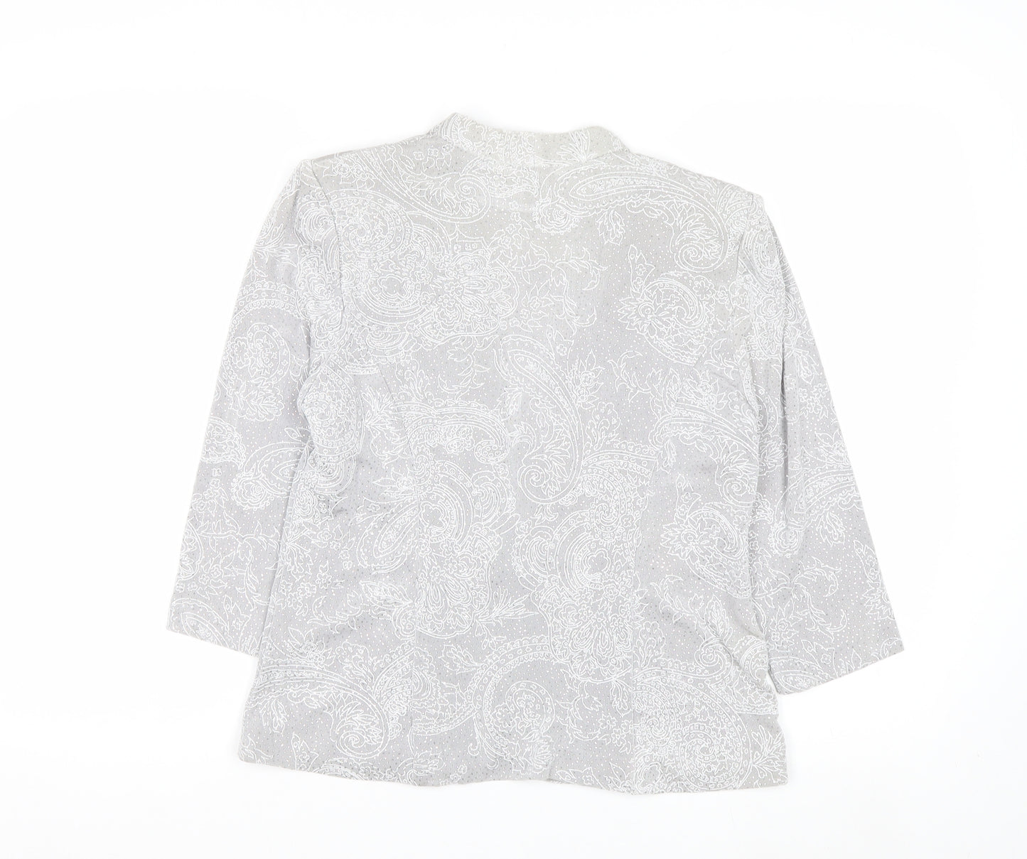 Alex Evenings Women’s Grey Paisley Single Breasted Blazer Petite SP