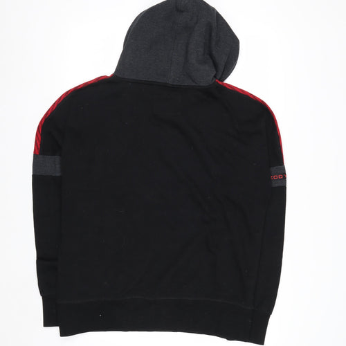 Zoo York Men's Black Red Grey Pullover Hoodie Size L Urban Skate Style