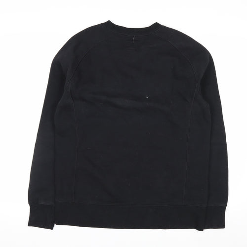Champion Women's Black Small Pullover Sweatshirt Logo Cotton Blend