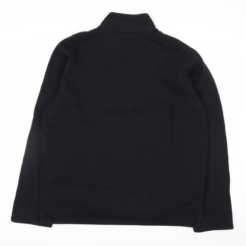 DKNY Jeans Men's Black L Fleece 1/2 Zip Sweatshirt Pullover