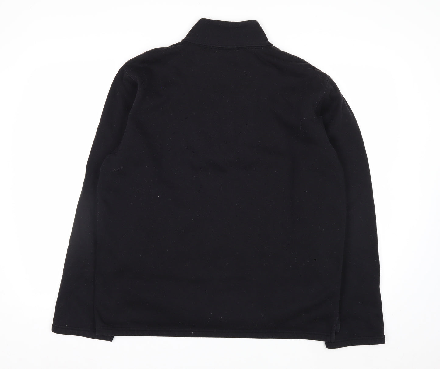 DKNY Jeans Men's Black L Fleece 1/2 Zip Sweatshirt Pullover