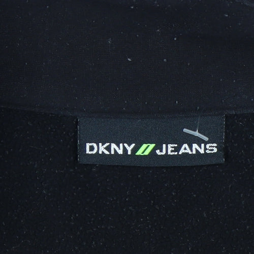 DKNY Jeans Men's Black L Fleece 1/2 Zip Sweatshirt Pullover