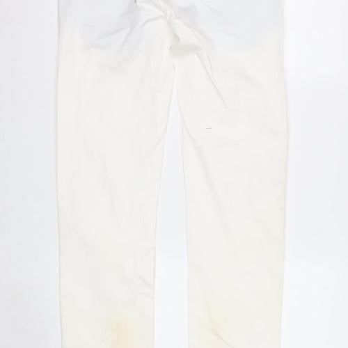 Zara Man White Slim Fit Chino Trousers Size 30 Men's