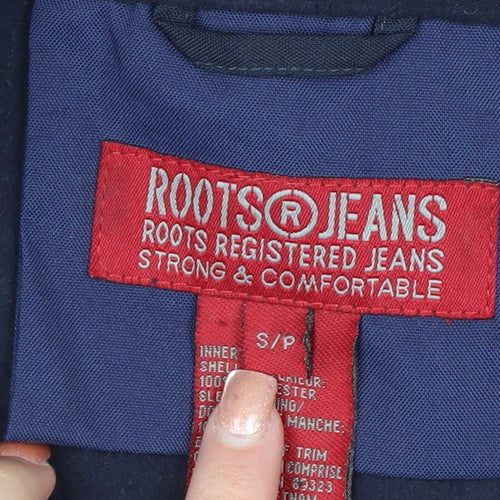 Roots Jeans Men's Blue Full Zip Lightweight Polyester Jacket Size S