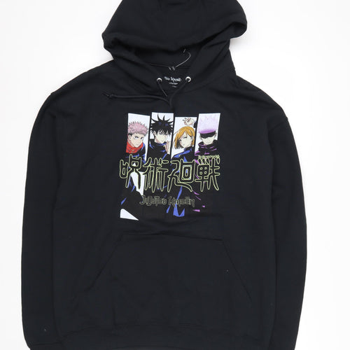 Crunchyroll Men Black Jujutsu Kaisen Pullover Hoodie M Anime Graphic